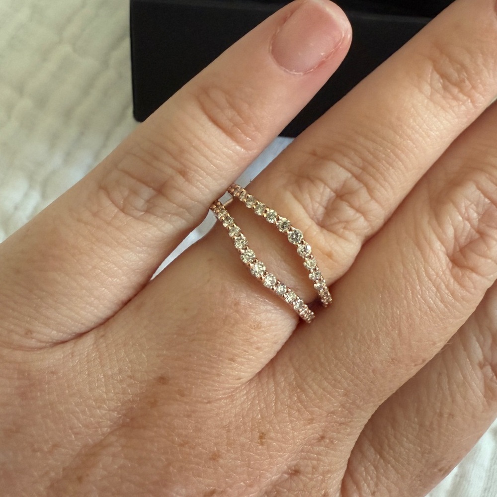 14kt Rose Gold Diamond Ring Enhancer